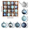 16Pcs New Electroplated Transparent Christmas Ball Bauble Set Hanging Ornament For Xmas Tree Indoor Home Party Festive Decor