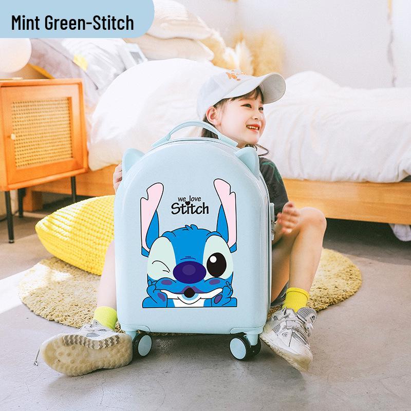 18-Inch Kids' Cartoon Trolley Suitcase with Combination Lock – Ideal Cabin Luggage for Boys and Girls