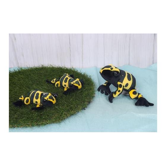 Takeoff Plush Magnet Poison Dart Frog Animania Series Magnetic Hands and Feet Refrigerator Curtain Tassel