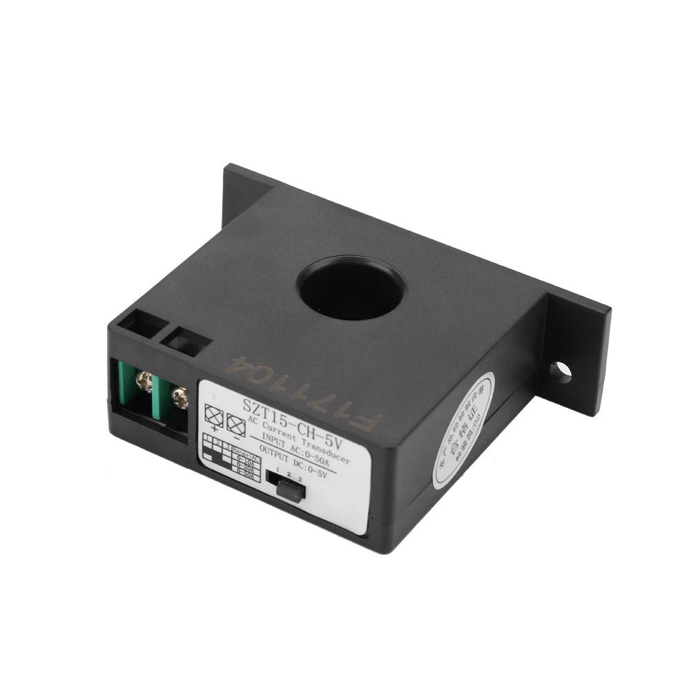 AC Current Transmitter SZT15-CH-5V AC Current Transducer Transmitter Current Mutual Inductor AC 0-50A To 0-5V