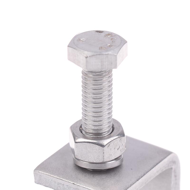 2/4 Bucăți Cleme Tip C din Oțel Inoxidabil Maxilar Rezistent la Coroziune Anti-Rugină Șurub de Poziționare Reglabil Pentru Suporturi Fixe de Birou