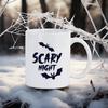 Happy Halloween Ceramic Mug Black Bat Water Cup Witch Spooky Coffee Mug Trick or Treat Party Mugs Original Coffee Cups Drinkware