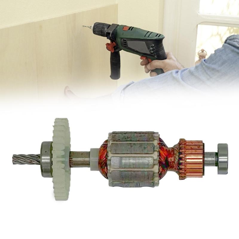 Copper Construction 10mm Electric Drill Rotor Engineered for Longevity Includes 6 Teeth and 608 626 Bearings for Power Tool
