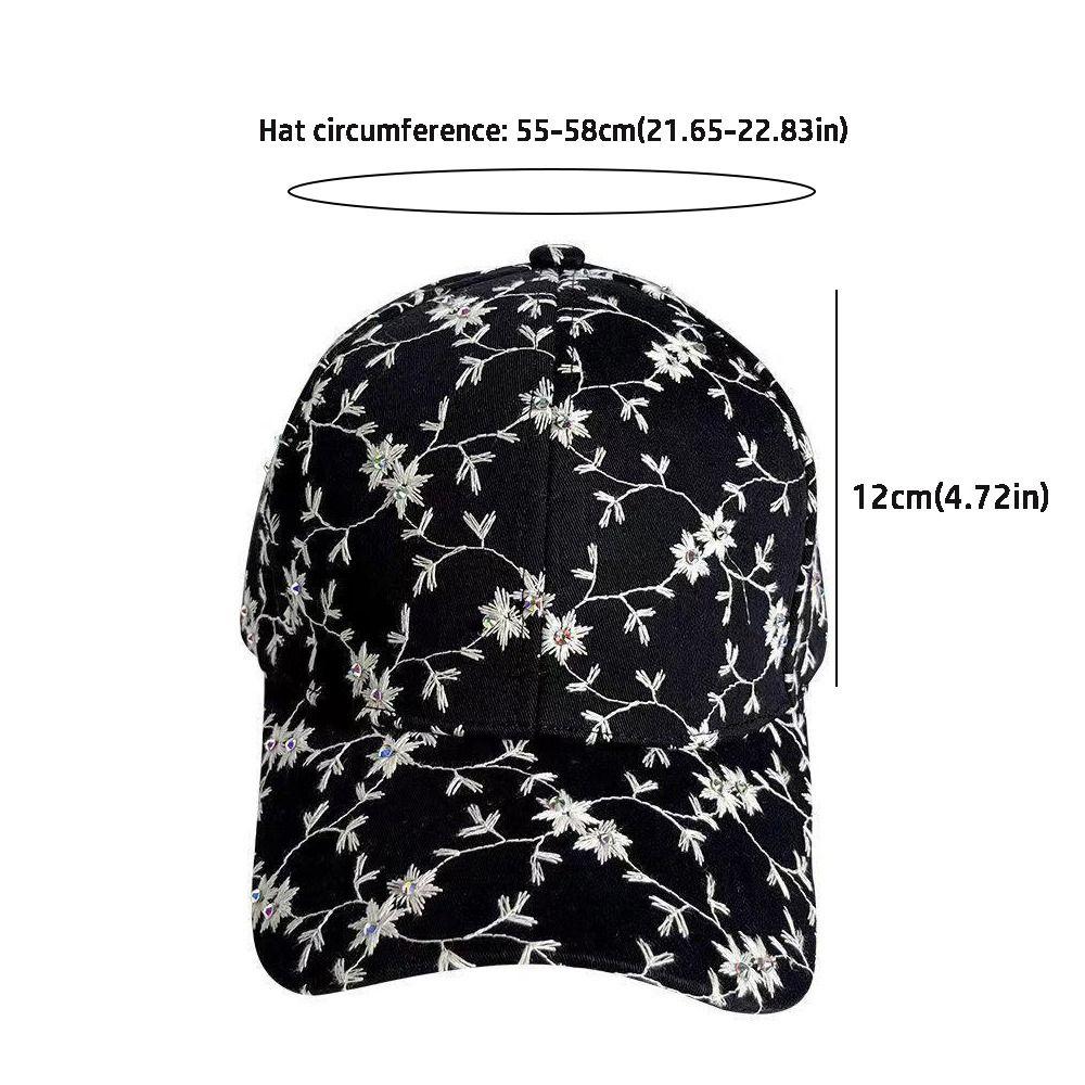 Elegant Ladies Sun Hat Little Flower Golf Cap Trendy Baseball Cap  Sisters Gifts