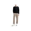 Fila Blue Series Business Round Neck Comfortable Long Sleeve Sweatshirt Men Sweatshirt Black F11M512207F-BK