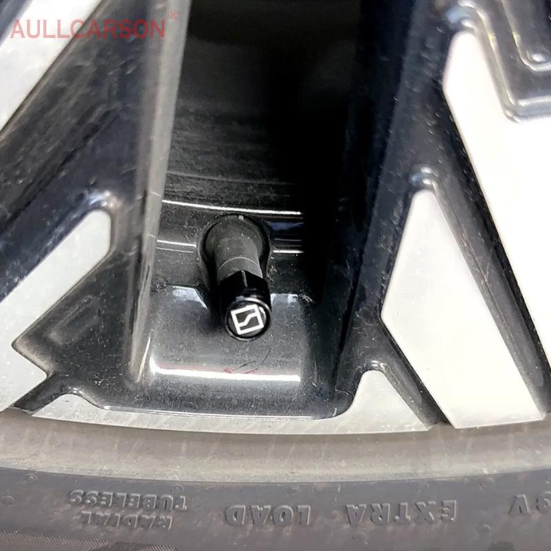 New Alloy Material For Zeekr 001 007 009 X 7X FR Car Wheel Tire Air Valve Caps Stem Cover Accessories 4 Pieces