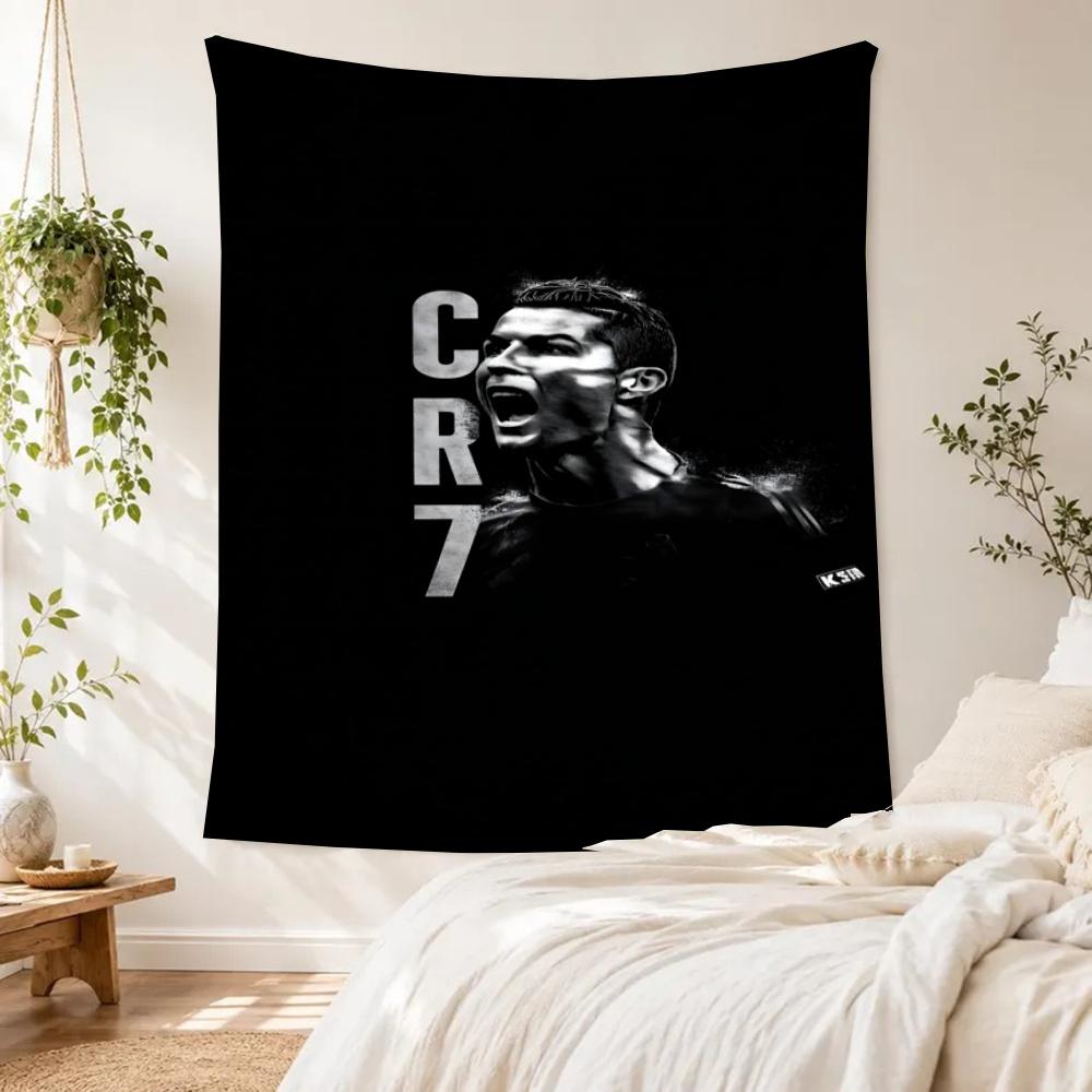Cr7 Handwoven Tapestry Psychedelic Art Made For Studio Wall Dorm Wall Living Room All Season Gallery Wall Gift For Birthday