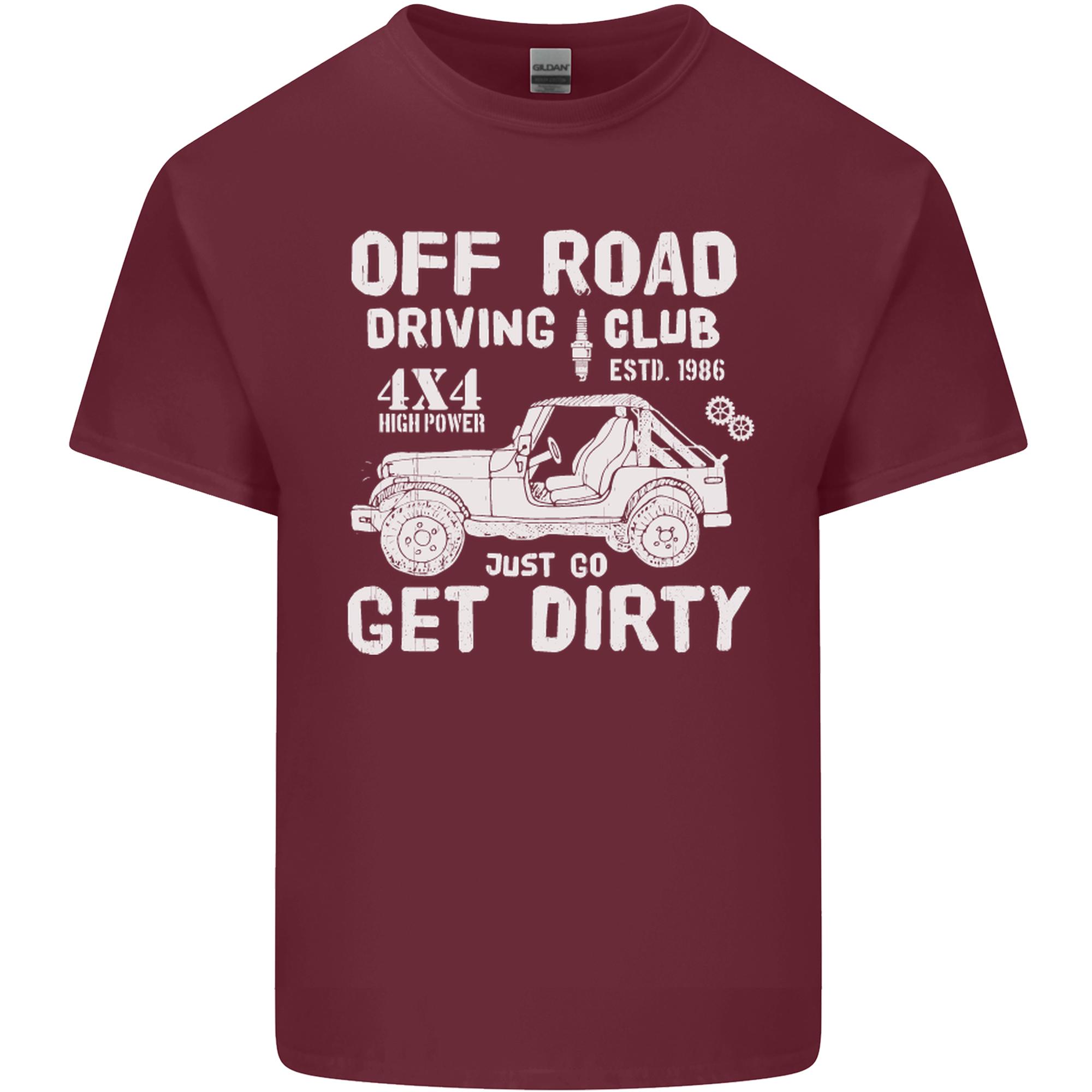 Off Road Driving Club Get Dirty 4x4 Funny Unisexs Light Cotton TShirt S