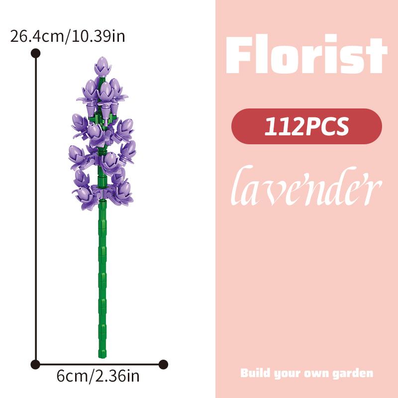 Children's Puzzle Small Particle Patchwork Wooden Flower Simulation Wooden Flower Patchwork Home Decoration Model