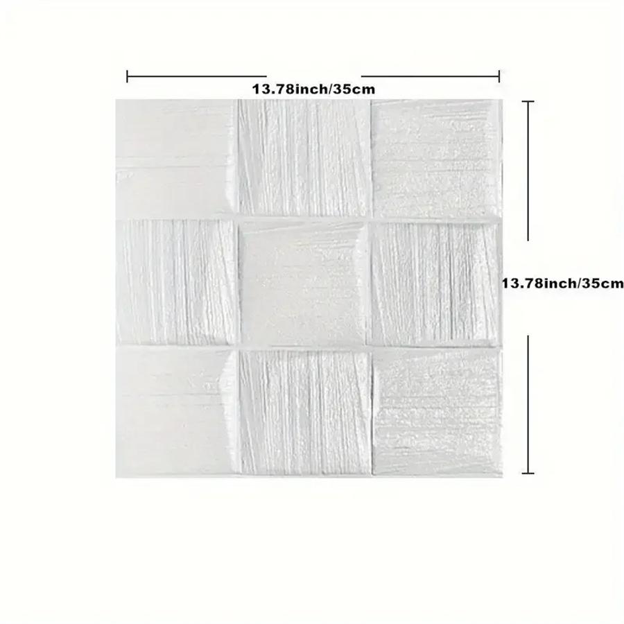 5-10Pcs 3D Effect Self-Adhesive Waterproof Foam Brick Wallpaper Loosely Pasted To Create Anti-Collision Bedroom Wall Quality
