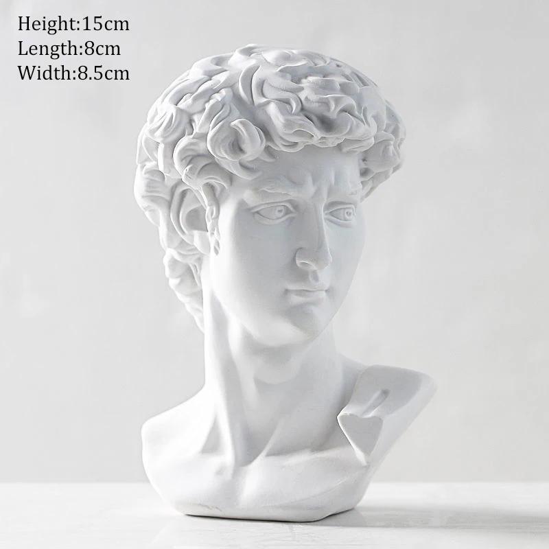 Ancient Greek Goddess Athena Sun God Apollo Mini Plaster Resin Statue Nordic Home Decoration David Head Figurine Art Ornaments