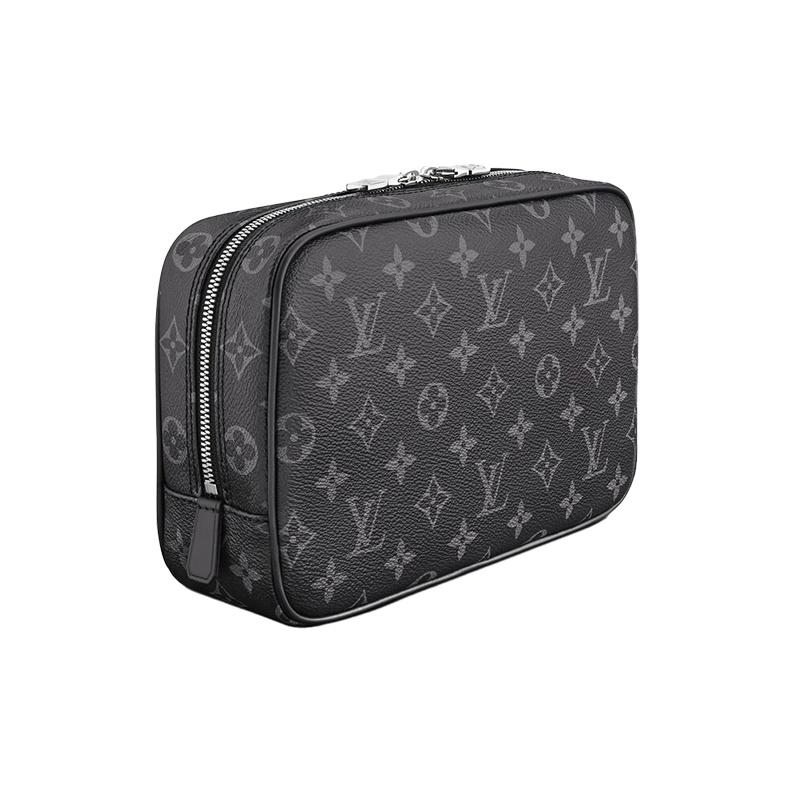 Louis Vuitton Monogram Eclipse Płócienna Kopertówka Kopertówka Unisex Czarna M43383