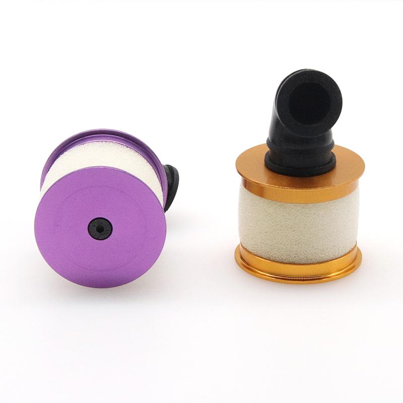 RC Car Nitro Engine Metal Capped Air Filter Carburetor for 1/10 HSP 94122 94166 Dustproof Upgrade Parts