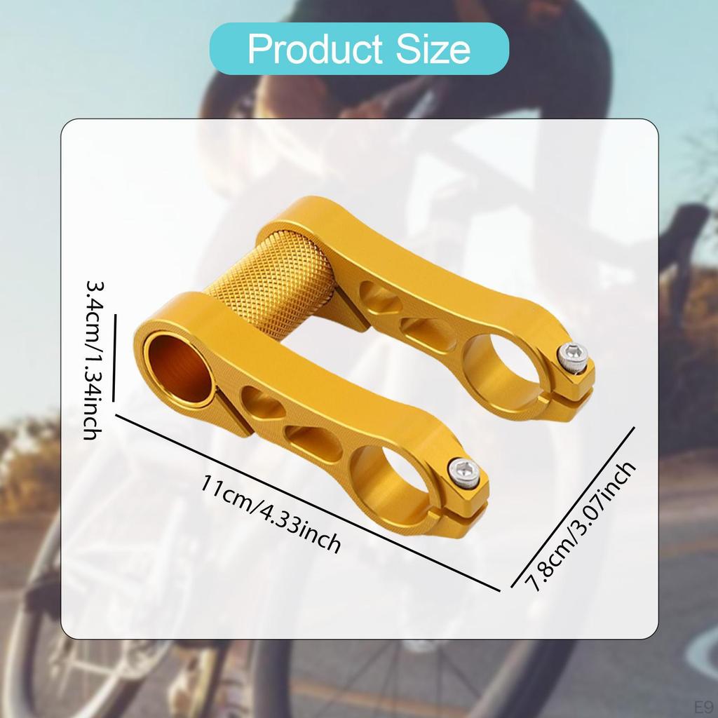 Prodlužovač řídítek, Prodloužení s dvojitou montážní objímkou, Nástavec na představec