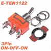 5PCS Miniature Toggle Switch On-Off On-On On-Off-On Power Rocker Switch E-TEN-1021/1121/1122/1221/1321/1322 Power Button Switch