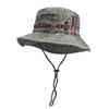 Outdoor Sun Hat Woman Bucket Hat Man Cotton Embroidered Vintage Beach Waterproof Fisherman Fishing Cap Summer Foldable Bob Man