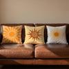 Retro Modern Sun Cushion Cover Soft Reversible Durable Pillow Cover MultiScene Use for Home Car Daily Comfort