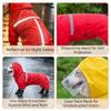 Reflective Dog Rain Cloak Adjustable Pet Four-legged Raincoat Dog Poncho  Outdoor Walking