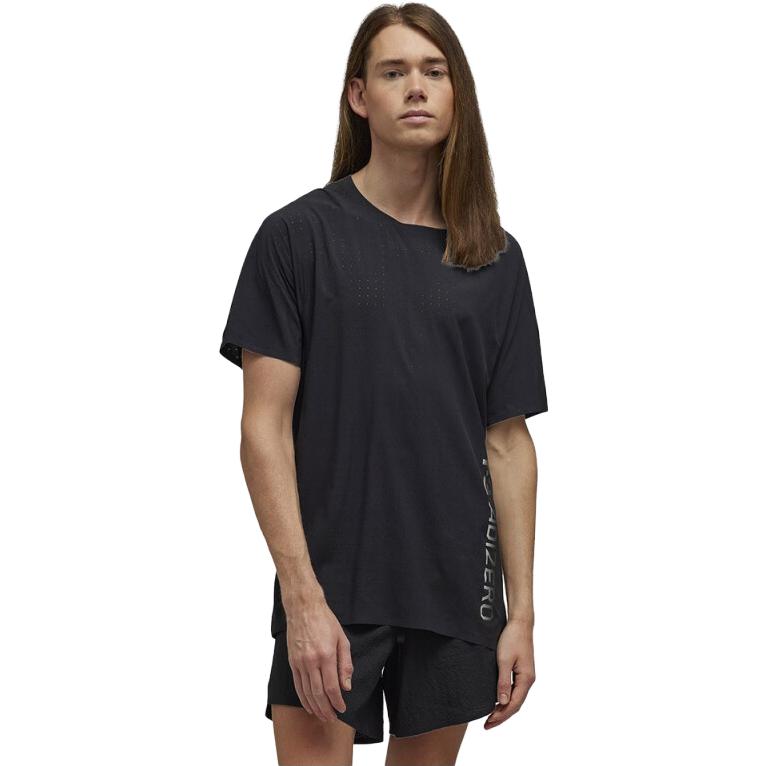 Y-3 Běžecké tričko Černé Pánské Topy IQ0429