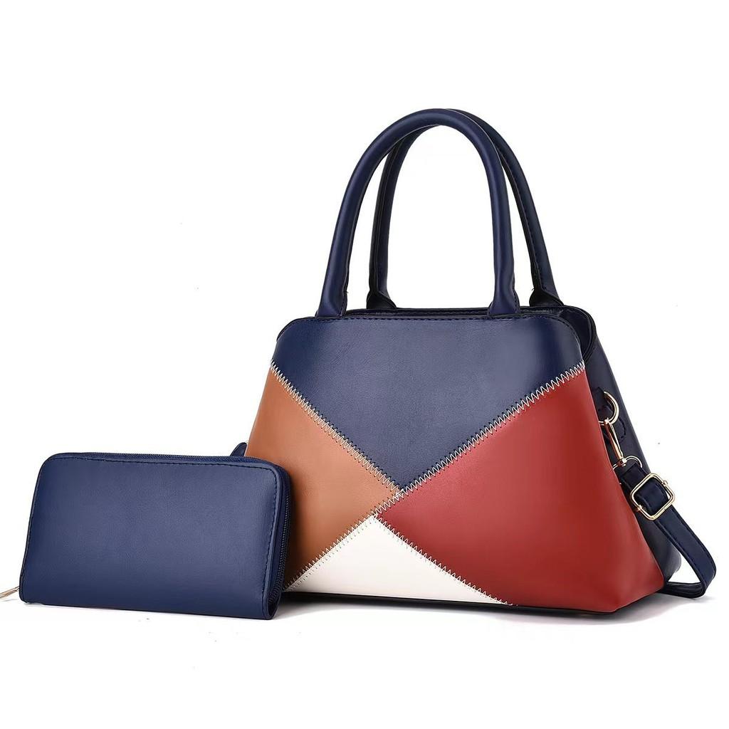 

Stylish Pu Bucket Bag For Women With Chain Accent And Zipper Closure Ideal For Daily Use синій