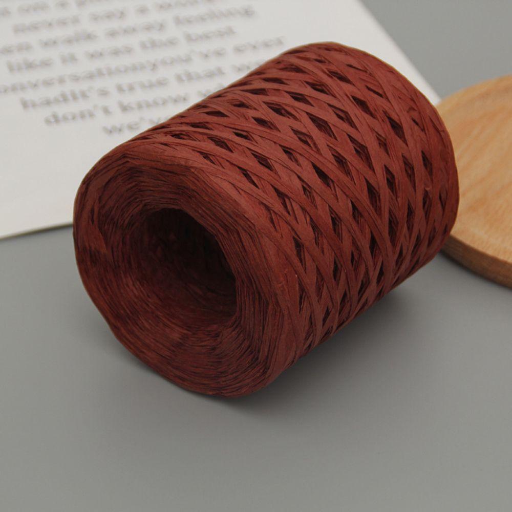 200m knitted raffia yarn, eco-friendly toilet paper yarn, wrapping strap, rope, crochet, summer, hat