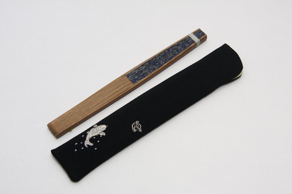 Kyoto Usu Karaki Kyoto Handwerker handgemachte Fächertasche Präsentationsbox [Hasegawa] Fächer, Karpfen, Sekishu, Fächer, inklusive,