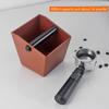 New ABS Coffee Knock Box 800ml Bevel Connection Espresso Dump Bin Anti Slip Square Coffee Grounds Bucket Home