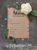 Inkdotpot Bridal Shower Games Advice For The Bride Set Of 50A  Rustic Kraft FloralA  Mad Libs Game