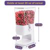 ABMH-Dry Food Dispenser 3.2L Countertop Cereal Dispenser Snack Organizer Container Storage With Lids For Pantry Kitchen