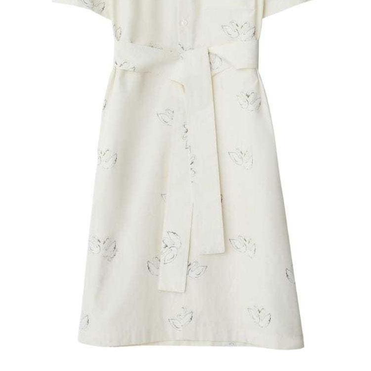 Burberry SS24 Short Sleeved Dress Women's White 80961761