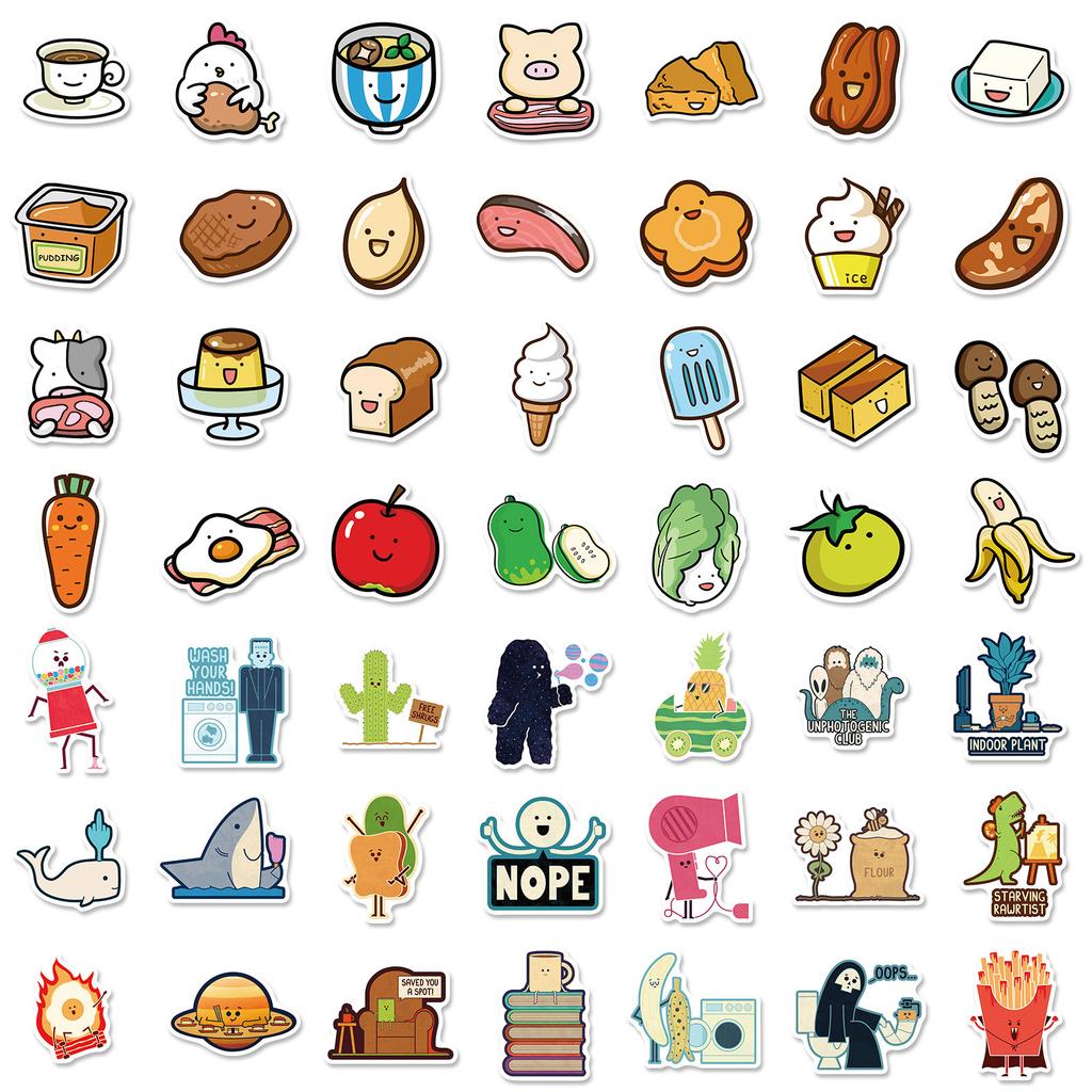 Fruit and Vegetable Stickers Children's Educational Stickers Fruit Stickers Fun Stickers Waterproof Stickers