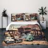 Gift Christmas Premium Cars Duvet Cover Set, Quilt cover Soft & Breathable,Wrinkle Resistant, Hidden Zipper and Corner Ties