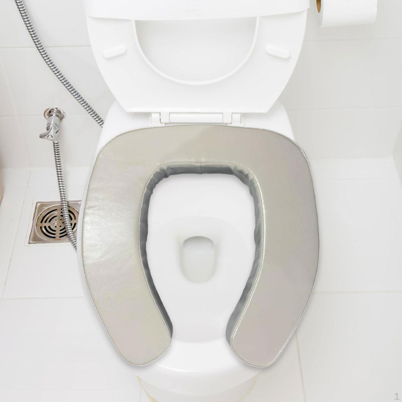 

Более толстая накладка на сиденье унитаза, подушка с приподнятой крышкой, удобная, универсальная, мягкая, для общежития бежевый