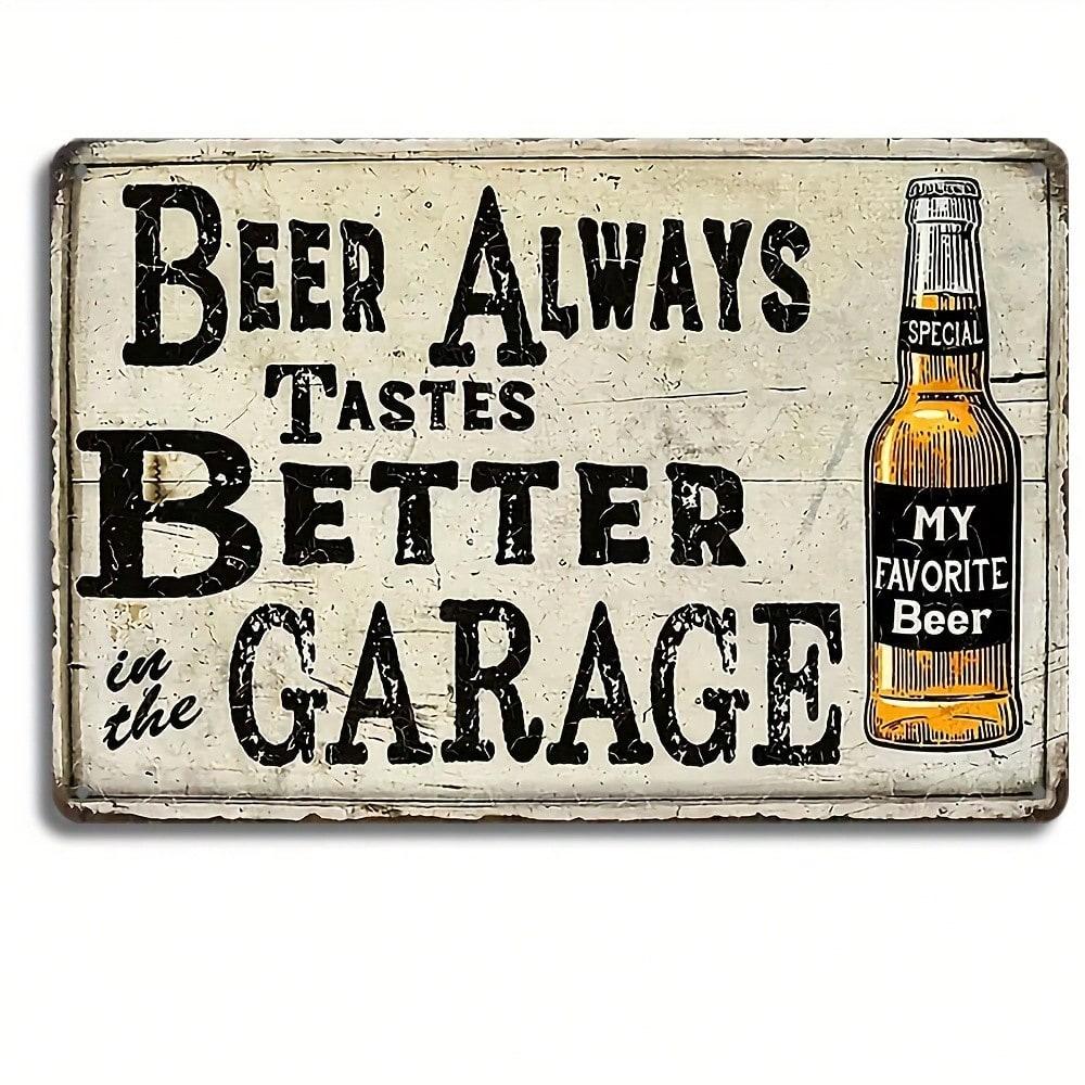 

Vintage Metal Tin Sign 8x12 Inch Garage Pub Wall Art Retro Beer Decor 20x30 різнокольоровий