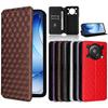Funda Tipo Libro para Oukitel C60/C60 Pro Cuero PU Protección de Cuerpo Completo Con [Bloqueo RFID] Cubierta Retro Duradera