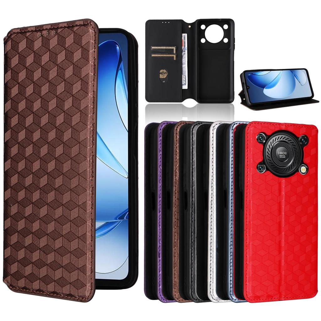 Funda Tipo Libro para Oukitel C60/C60 Pro Cuero PU Protección de Cuerpo Completo Con [Bloqueo RFID] Cubierta Retro Duradera