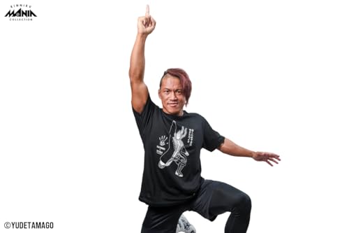 New Japan Pro-Wrestling Kinnikuman Collaboration Taiji Ishimori X The Ninja T-Shirt, Size M, 6832104235