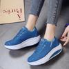 Women Runing Shoes 2025 New Autumn Fashion Women Sneakers Platform Rocking Shoes Women's Comfortable Wedge Casual Shoes WSH3293