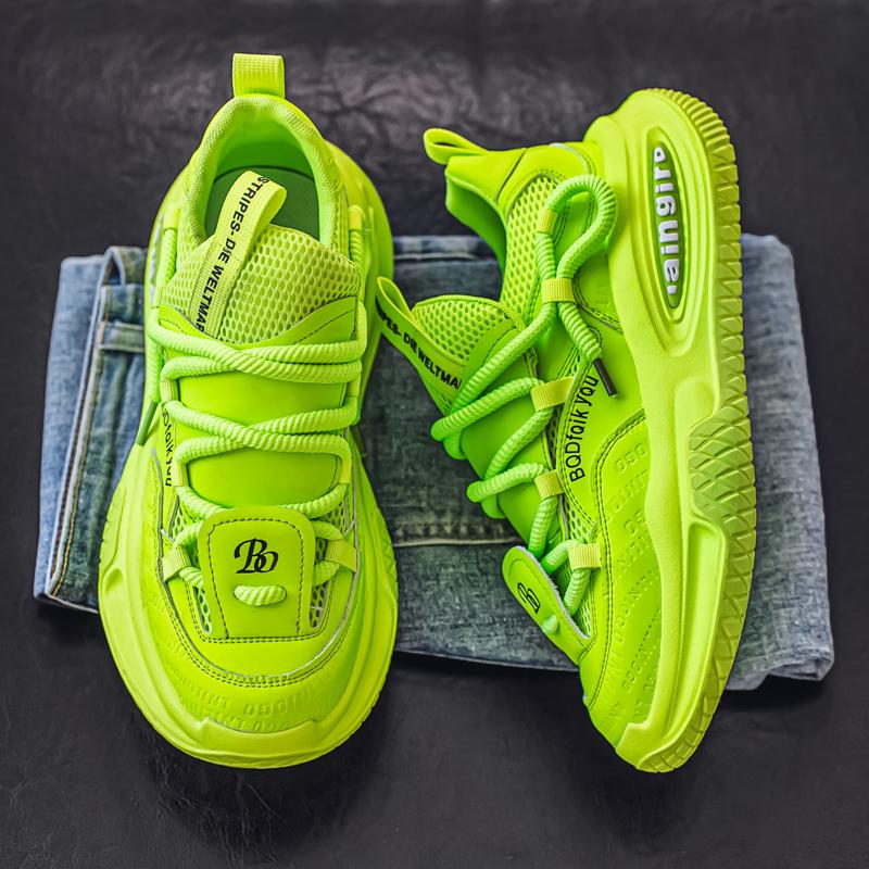 Men's Casual Shoes 2025 New Non-slip Fashion Sports Shoes All-match Men's Shoes Wear Resistant Thick Sole Increase Tide Shoes