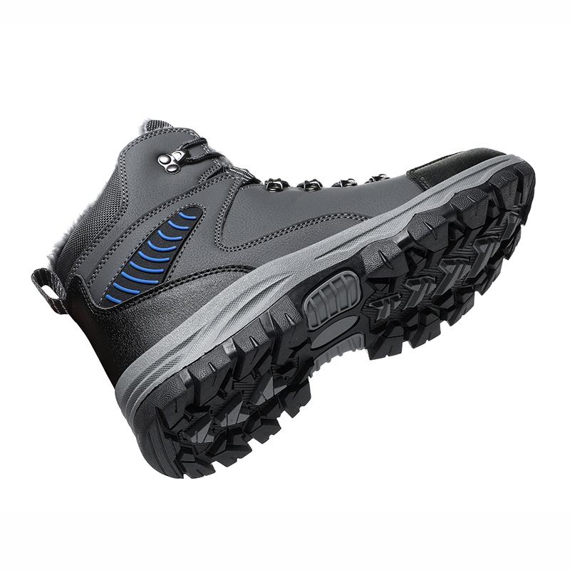 Férfi mászócipők Téli melegen tartás Plüss hócipők férfiaknak Csúszásgátló Vízálló Platformos tornacipők