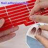 2 szt. Przezroczysta taśma klejąca do paznokci Stojak ekspozycyjny na sztuczne paznokcie Naklejki z klejem Dwustronnie klejone Narzędzia do ćwiczeń i prezentacji manicure
