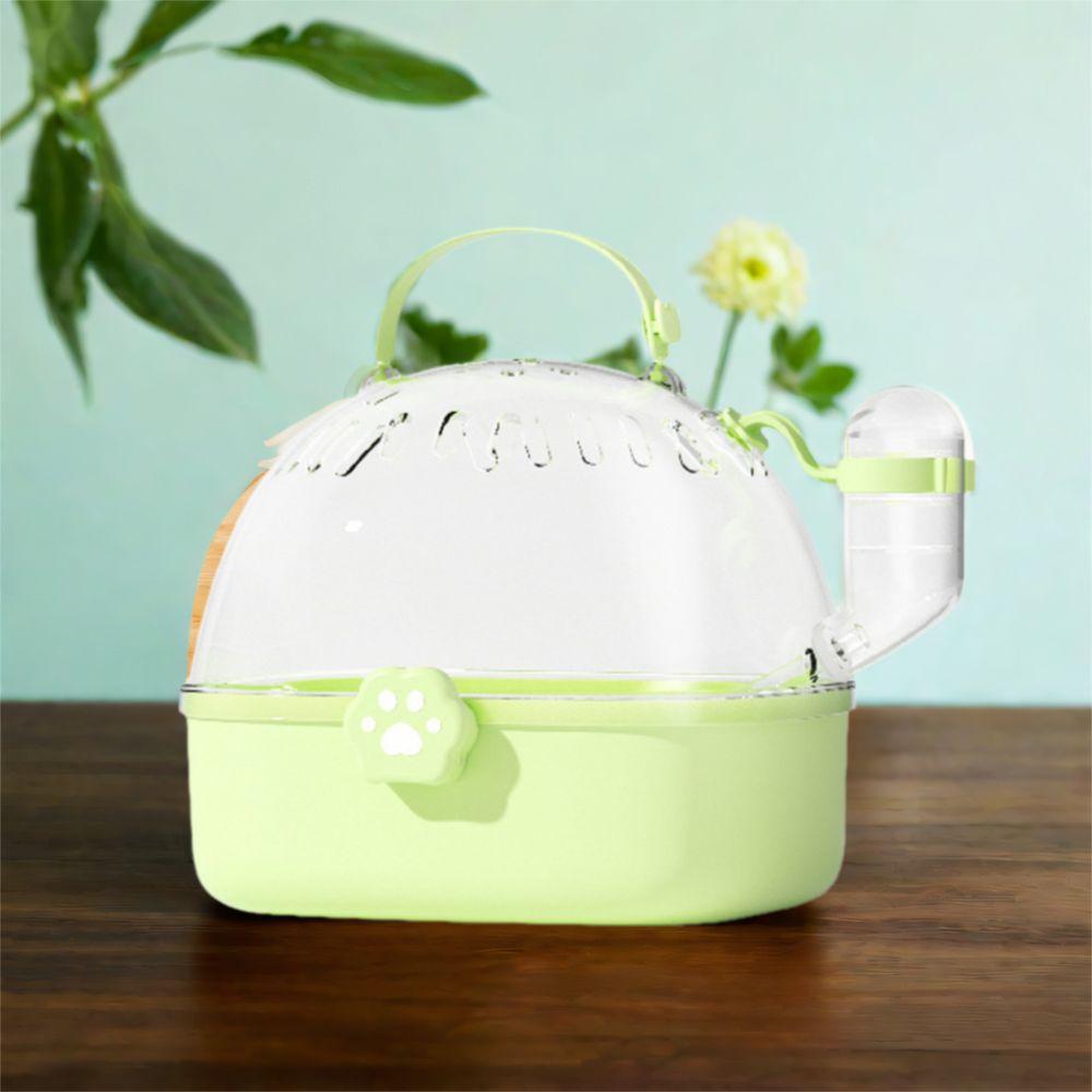 Transparent Hamster Cage Breathable Pet House Carry Holder Pet Carriers Cage  for Small Pet