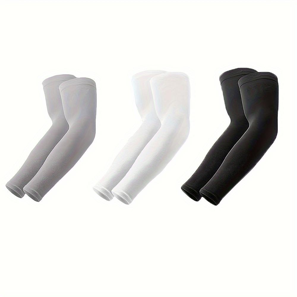 3Pair of Ice-feeling Sunscreen Ice Sleeves, Breathable Elastic Quick-drying Fabric, Elastic Fit, Ideal for Summer Sports Riding