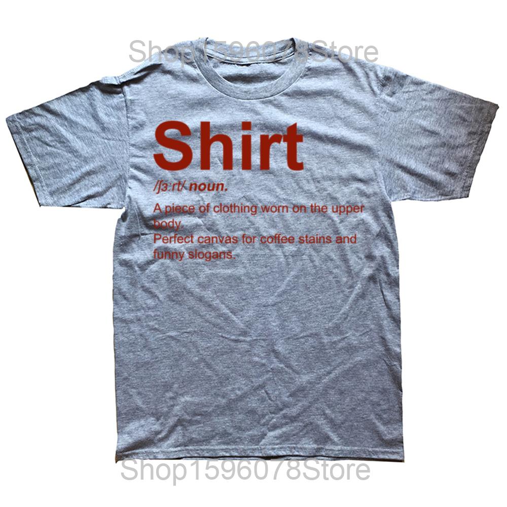 Funny Shirt Definition Graphic 100% Cotton T-shirts Men Women's Fashion Casual Tshirt Loose Oversized Streetwear T Shirt