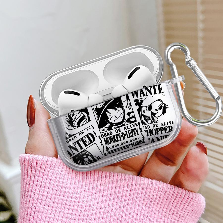 Ones Pieces Fashion Case For Airpods 3 Pro 4 Pro2 1 2 Pro3 Clear Earphone Cases Cover