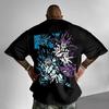 2026 Japanese Dragon Ball Crew Neck T-Shirt Comic Print Retro Cotton Short Sleeve Men's and Women's Summer Top Short Sleeve