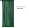 1 Panel Chiffon Backdrop Curtains, Wrinkle-Free Sheer Chiffon Fabric Curtain Drapes Wedding Ceremony Arch Party Stage Decor