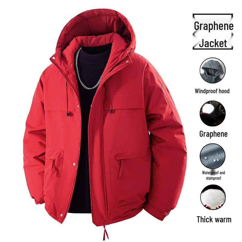 Pánská trendy manšestrová bavlněná bunda se sametovou podšívkou - Velká velikost, edice podzim/zima 2023.