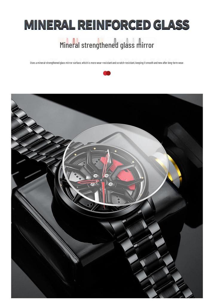 SVJ Men's Fashion Watch S550 Forged Wheel Skeleton Hub Model