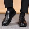 Men's Formal Shoes lace up Leather Luxury Party Dating Wedding Male Shoes black Oxfords Business Shoes Men's footwear